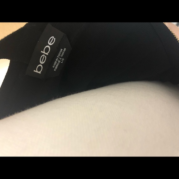 Black Bebe crop top - Picture 4 of 4